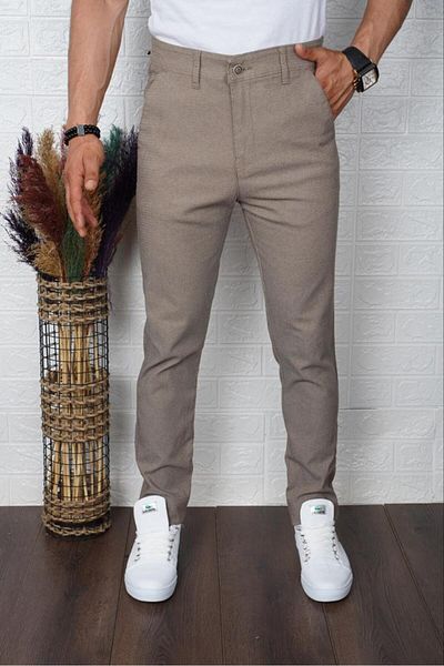 SENDORY NEW SEASON 100% COTON GABARDIN HONEYCOMB KNITTED SLIM FIT LYCRAL PANT PGBSPNT101
