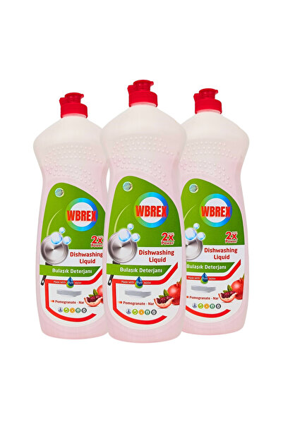 WBREX 3*650 ml Sıvı Bulaşık Deterjanı-nar Kokulu-3'lü Paket