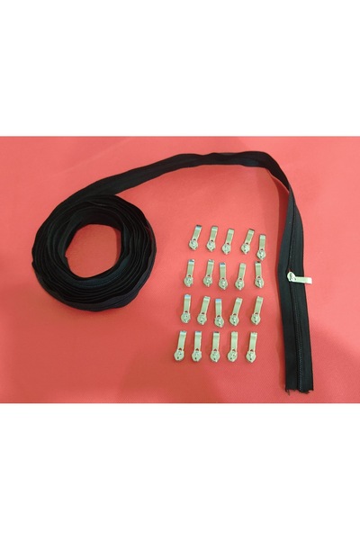 Umut أسنان سوداء سميكة بطول 10 أمتار مع سحاب - النوع 5، 20 رأسًا مخصصًا من ال...