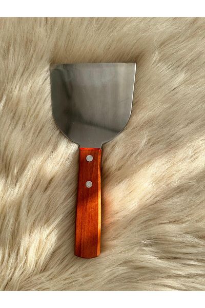 M Mimoza Park Luxury Wooden Handle Stainless Steel Spatula - Pie - Pizza - Dough