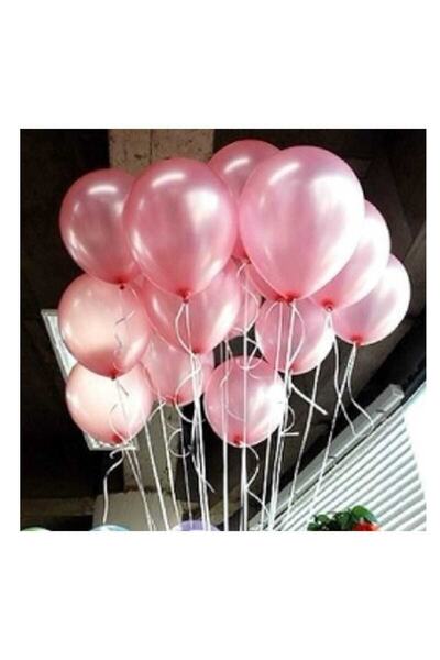 Parti dolabı Pink Color Metallic Balloon 10 Pieces (Pack of 10)