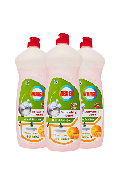WBREX Sıvı Bulaşık Deterjanı Portakal Kokulu 650 Ml*3 Adet