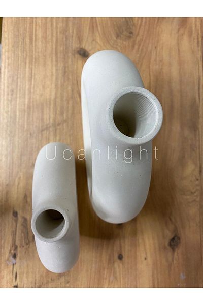 ucanlight Decorative Scandinavian 2 Ring Vase