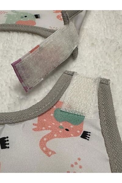 Aşkın Parti Evi 1-3 Years, Liquid Proof, Velcro, Pocket, Machine Washable, Baby/Child Baby Bib