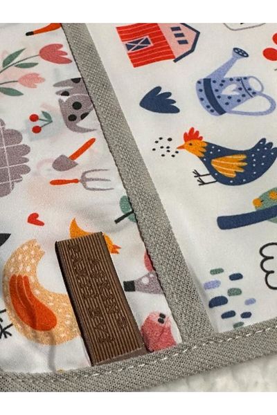 Aşkın Parti Evi 1-3 Years, Liquid Proof, Velcro, Pocket, Machine Washable, Baby/Child Baby Bib