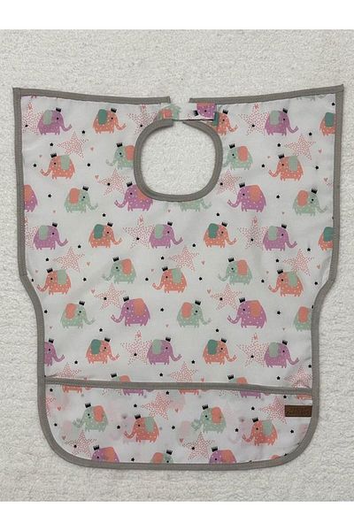 Aşkın Parti Evi 1-3 Years, Liquid Proof, Velcro, Pocket, Machine Washable, Baby/Child Baby Bib