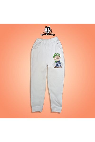 MarkaTurko Plumber Brothers εμπριμέ unisex Προσαρμοσμένο Σχέδιο Βαμβακερή παιδική φόρμα 2605-B13