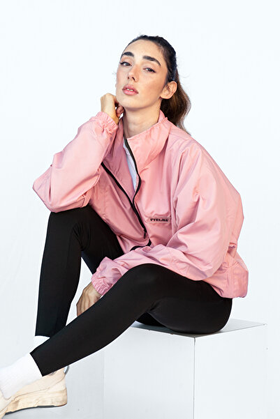 Vatkalimon Unisex Pembe Bomber Ceket
