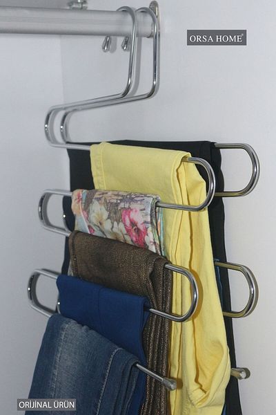 ORSA HOME 140 Έξυπνη κρεμάστρα παντελονιών Chrome