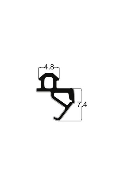 SEÇİL Pvc Pimapen Door-Window Heat Insulation Wick-Insulation Gasket Pak-19 Gray Color 20 M