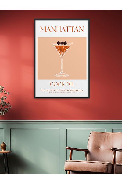 HOMEPACK Pictură din seria Cocktail cu un singur cadru Pictură poster modernă TK/413