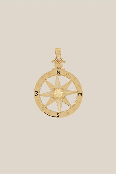 ALTINTAŞ KUYUMCULUK Altıntaş Pusula Altın Kolye Ucu