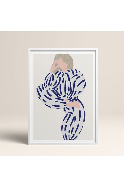 HOMEPACK Pictură de femeie cu un singur cadru Pictură poster modernă TK/405