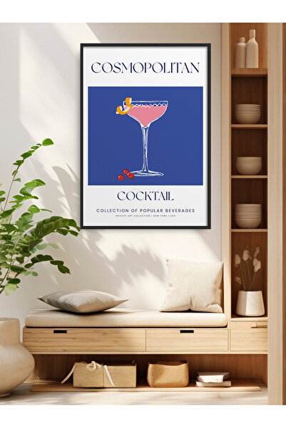 HOMEPACK Single Framed Cocktail Series Painting Modern Poster Painting Tk/409