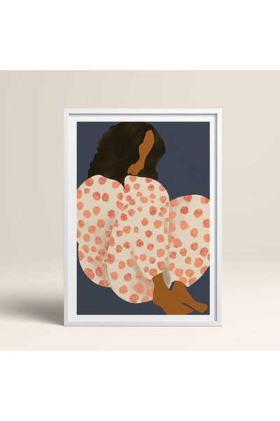 HOMEPACK Pictură de femeie cu un singur cadru Pictură poster modernă TK/404