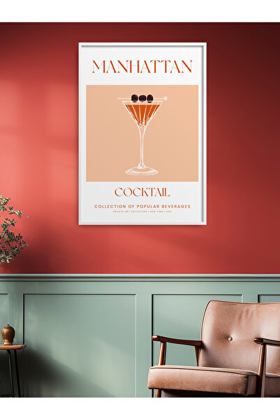 HOMEPACK Μοντέρνα ζωγραφική με αφίσα σειράς κοκτέιλ με μονό πλαίσιο TK/413