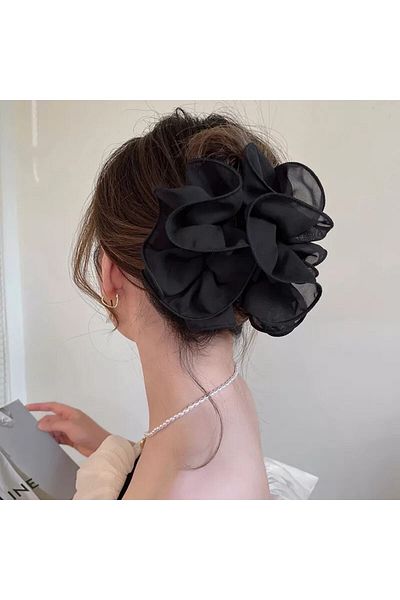 GÜLPEŞE Agrafă de păr pentru femei Xxl Rose, mărime mare, încuietoare cu zăvor trandafir