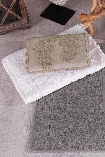 BİNNUR HOME 3 Pieces 50x70 Cm Foot Towel Set