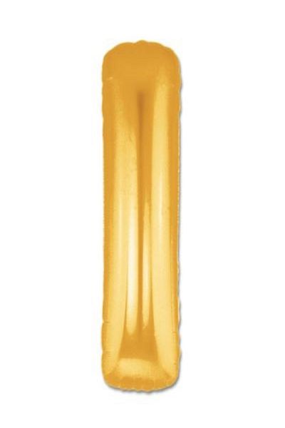 Kazanabil GOLD COLORED FOIL BALLOON LETTERS I LETTER