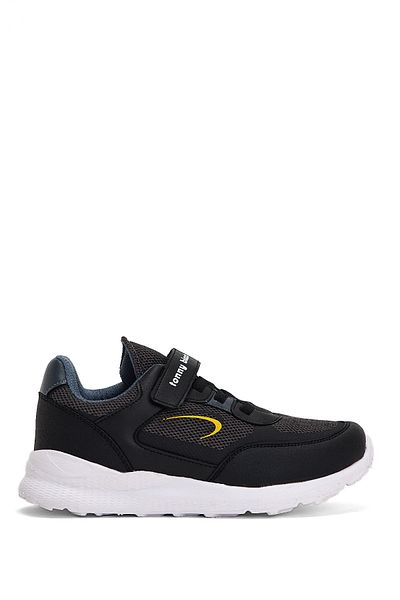 Tonny Black Παιδικά Unisex Smoked Black Faylon Παιδικά παπούτσια Velcro