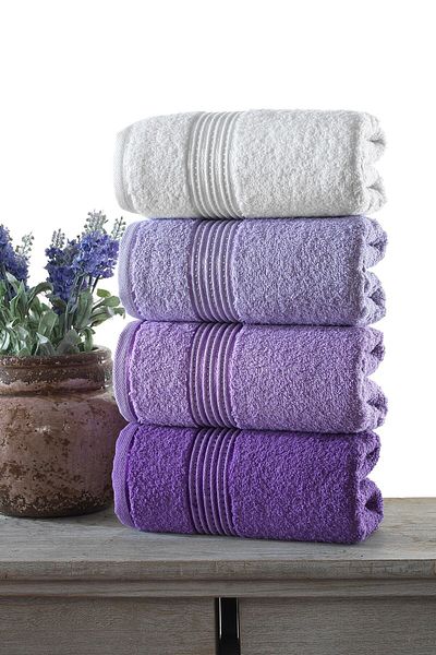 BİNNUR HOME Tetra Set de 4 prosoape extra moi 50x90
