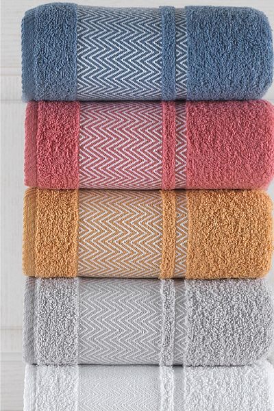 BİNNUR HOME Lana 50x85cm 5-pack Hand and Face Towels