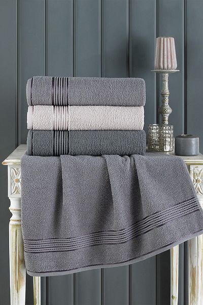 BİNNUR HOME Σετ πετσετών μπάνιου Alia Soft 70x140 cm 3 τεμ