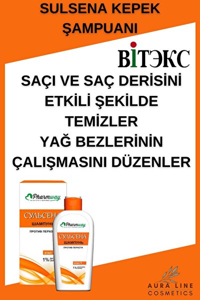 Vitex Kozmetik Vitex Pharmway Sulsena Antidandruff Kepek Önleyici Şampuan Selenyum Disülfit 1% 150 ml