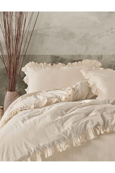 Macas Home Възглавница с волани Grace 100% памук - Може да се пере, 2*50*70