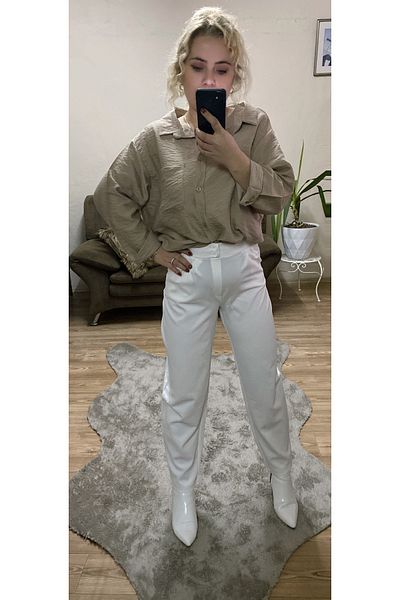 TUBA TOPTAŞ Crepe Carrown Pants