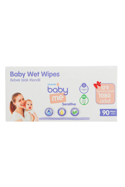 Baby&Me Sensitive Islak Mendil 12x90 Adet