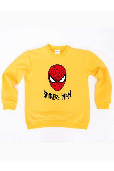 SPIDERMAN Hanorac pentru copii din țesătură de bumbac spiderman imprimat