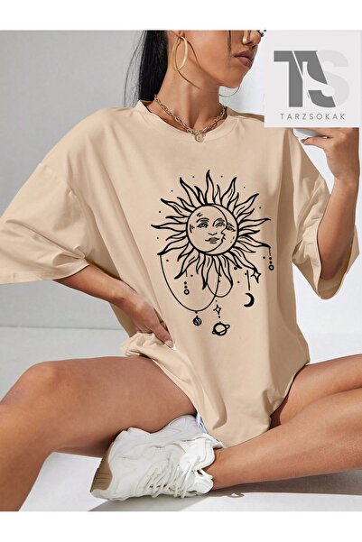 Tarzsokak Tricou cu model soare și umeri goi