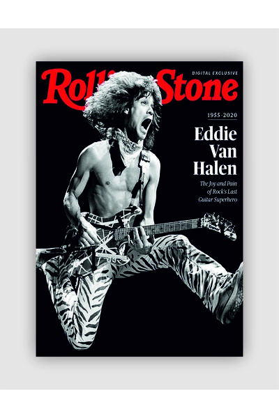 fırsatlar diyarı Rolling Stone Eddie Van Halen 1955-2020 Punk Rock Metal Duvar Posteri - Kalın Kağıt - Çerçevesiz