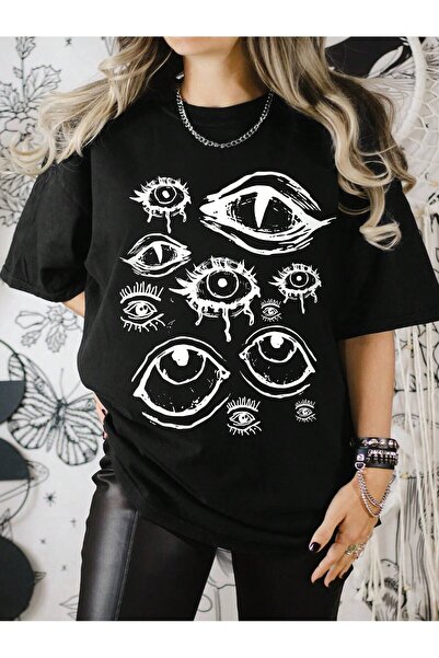 Tarzsokak Tricou ROMWE cu model de copac și umeri goi