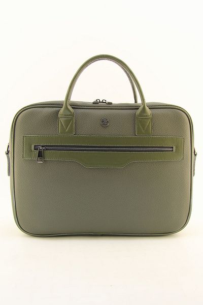 HNB Unisex Khaki 15.6 Inch Computer Laptop Briefcase