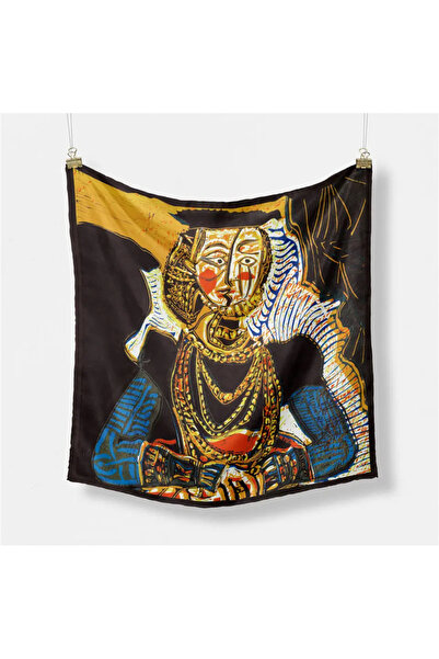 Purple Adv Eșarfă cu design muzeu Van Gogh