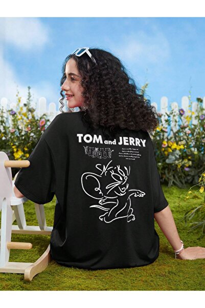 Tarzsokak TOM & JERRY X Tricou cu imprimeu cu model de desene animate, croial...