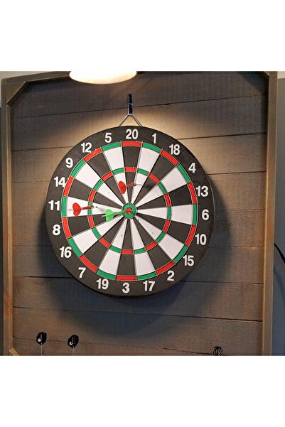 Janissary 15 Inç Dart Tahtası Seti, 4 Çelik-plastik Dart Ile Çift Taraflı Dart Tahtası Oyunu, Oyun Salonları