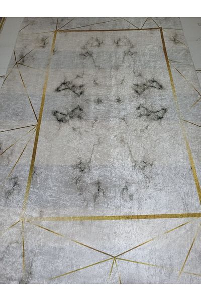 ESPİCAL HOME Elastic Carpet Cover Made of Soft Velvet Fabric
