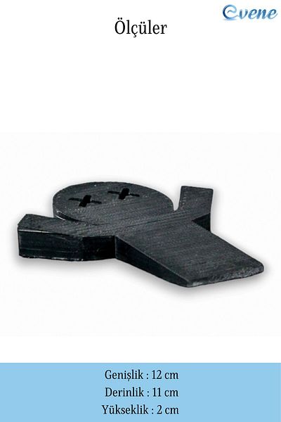 Evene Door Stopper Black Color Decorative Door Holder Stopper Model 3