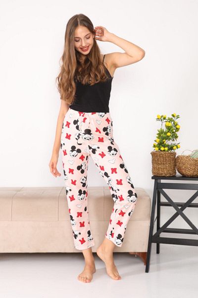 Arvin Women's Mouse Printed Pajama Bottoms