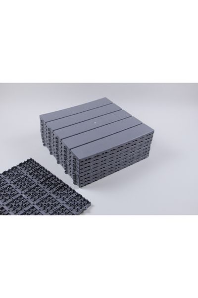 Gerçektrend Parquet Patterned Hard Plastic Floor Tile Flooring Floor Grid 30x30 (1 PC)