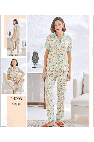 Sevim 14296 BUTTONED PAJAMAS SET