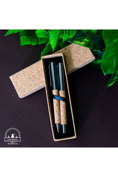 CEZVELİAĞA KURUKAHVECİSİ REFILLABLE MUSHROOM LUXURY PEN SET OF 2