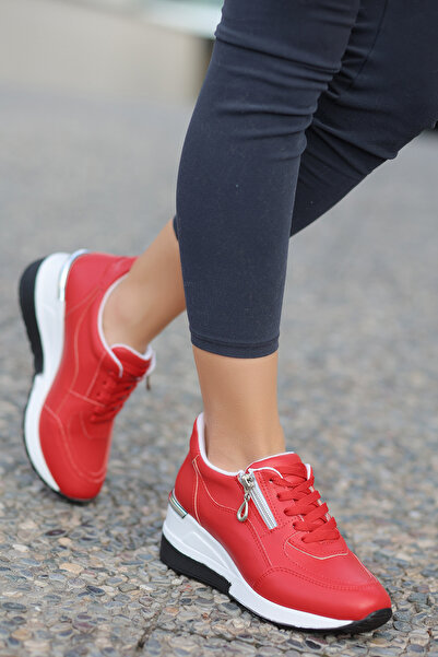 matilda store Felicia Dolgu Taban Fermuarlı Günlük Kadın Spor