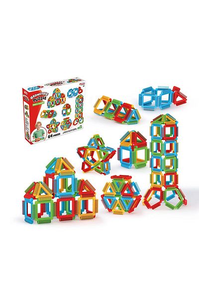 DEDE Preschool Geometric Puzzle 64 Pieces - Grandpa