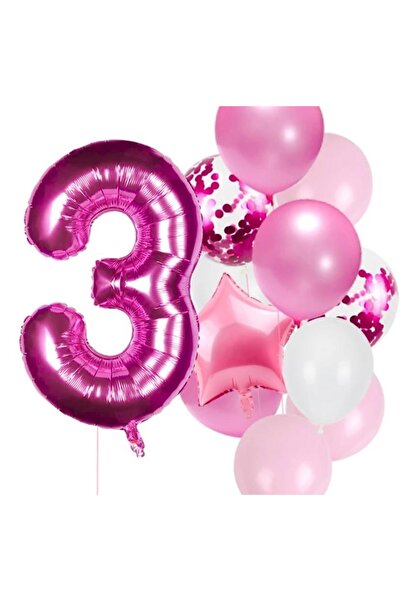 MFM Σετ μπαλόνια με αλουμινόχαρτο 100 cm για 3 ετών