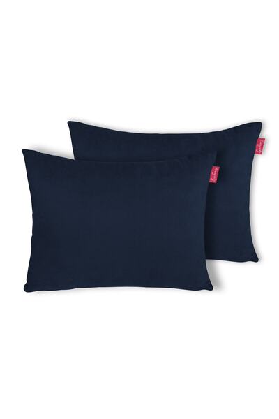 Dekoro 2'li Kırlent- Yastık 2 Adet -- Lacivert (45X55CM)