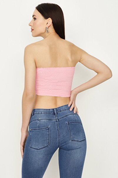 Select Moda Women's Pink Gimp Bustier